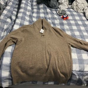 Tan Wool Jcrew Mens Sweater Size XL